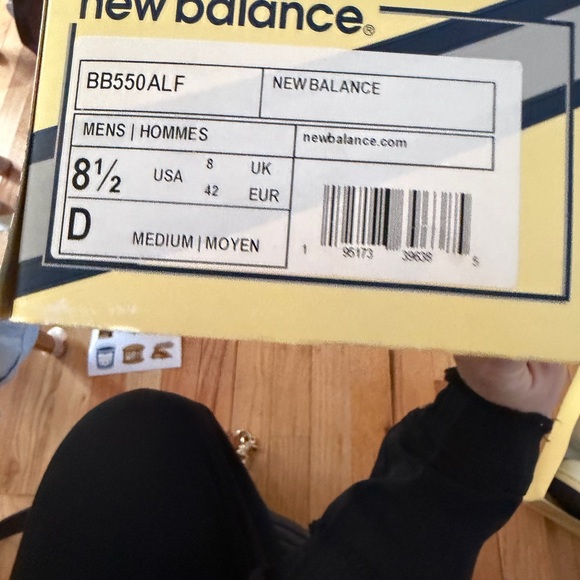 New Balance Aimé Leon Dore Yellow and Blue Sneakers - Picture 3 of 4